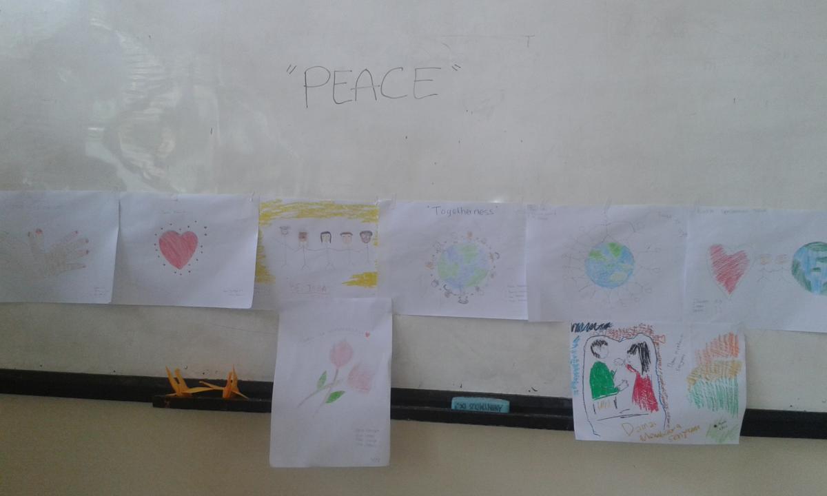 Drawing "PEACE"