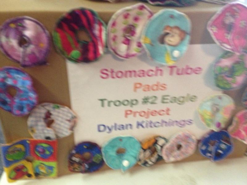 Stomach tube pads for kids 