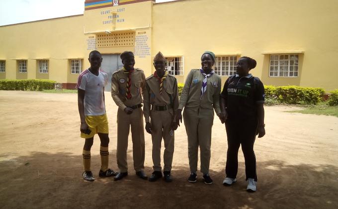 Soroti scouts visit Soroti main prison and recruit 110 inmates to join scouting.